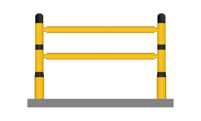 Impact Safety Guardrails with removable Rails