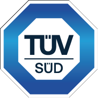 TÜV SÜD által tanúsított